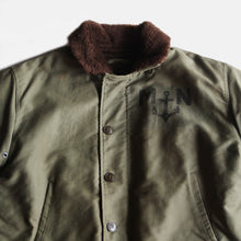 Load image into Gallery viewer, 1960's FRENCH NAVY DECK JACKET (LARGE)
