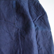 Load image into Gallery viewer, N.O.S 1920's~ "FRENCH NAVY" INDIGO LINEN MILITARY TROUSER (W36)