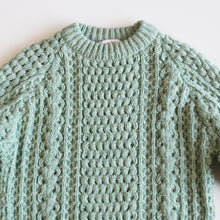 画像をギャラリービューアに読み込む, OLD IRELAND WOOL FISHERMAN SWEATER (MEDIUM)