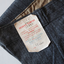 Load image into Gallery viewer, N.O.S 1940's "SAVO" FRENCH WORK COTTON PANTS (W32)