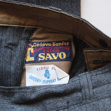 Load image into Gallery viewer, N.O.S 1940's "SAVO" FRENCH WORK COTTON PANTS (W32)