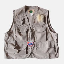 画像をギャラリービューアに読み込む, MADE IN U.S.A N.O.S 1980's "IDEAL" FISHING VEST (LARGE)