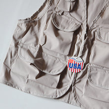 画像をギャラリービューアに読み込む, MADE IN U.S.A N.O.S 1980's "IDEAL" FISHING VEST (LARGE)