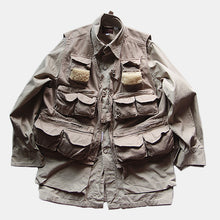 画像をギャラリービューアに読み込む, MADE IN U.S.A 1960's COTTON FISHING VEST (MEDIUM)