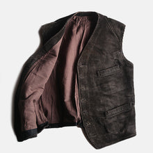 Load image into Gallery viewer, 1940's FRENCH WORK CORDUROY VEST (X-LARGE)