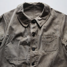 画像をギャラリービューアに読み込む, 1940's FRENCH WORK REAL FADED METIS JACKET WITH V-POCKET (MEDIUM)