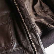 Load image into Gallery viewer, 1970's~ "U.S.N" G-1 FLIGHT LEATHER JACKET (MEDIUM) NEAR DEADSTOCK