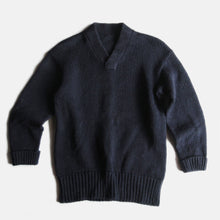 画像をギャラリービューアに読み込む, 1950's HIGH GAUGE WOOL V NECK SWEATER (MEDIUM)