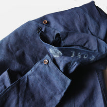 Load image into Gallery viewer, N.O.S 1920's~ "FRENCH NAVY" INDIGO LINEN CHORE JACKET (48 MEDIUM)