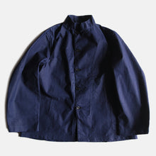 Load image into Gallery viewer, N.O.S 1920's "FRENCH MILITARY" INDIGO LINEN STAND COLLAR JACKET (MEDIUM)
