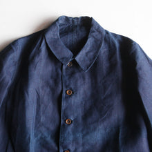 Load image into Gallery viewer, N.O.S 1920's~ "FRENCH NAVY" INDIGO LINEN CHORE JACKET (48 MEDIUM)