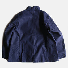 Load image into Gallery viewer, N.O.S 1920's "FRENCH MILITARY" INDIGO LINEN STAND COLLAR JACKET (MEDIUM)