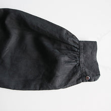 画像をギャラリービューアに読み込む, ANTIQUE FRENCH INDIGO LINEN BIAUDE (ONE SIZE FITS ALL) NEAR DEADSTOCK