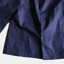 Load image into Gallery viewer, N.O.S 1920's "FRENCH MILITARY" INDIGO LINEN STAND COLLAR JACKET (MEDIUM)