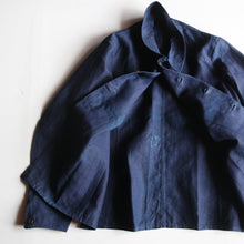 Load image into Gallery viewer, N.O.S 1920's~ "FRENCH NAVY" INDIGO LINEN CHORE JACKET (48 MEDIUM)