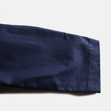 Load image into Gallery viewer, N.O.S 1920's "FRENCH MILITARY" INDIGO LINEN STAND COLLAR JACKET (MEDIUM)