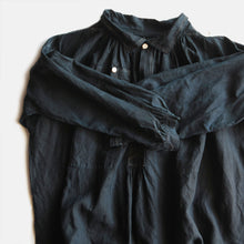 画像をギャラリービューアに読み込む, ANTIQUE FRENCH INDIGO LINEN BIAUDE (UNISEX) MINT CONDITION
