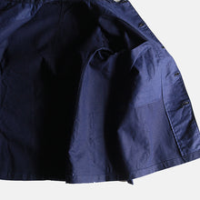 Load image into Gallery viewer, N.O.S 1920's "FRENCH MILITARY" INDIGO LINEN STAND COLLAR JACKET (MEDIUM)