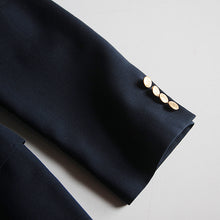 Load image into Gallery viewer, OLD “AMERICAN CRAFTSMEN” NAVY BLAZER (MEDIUM)