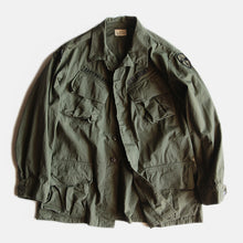 Load image into Gallery viewer, 1960's "U.S.ARMY" JUNGLE FATIGUE JACKET NON LIP (LARGE SHORT)