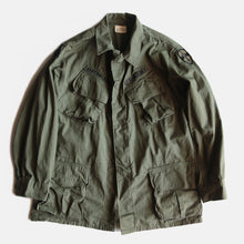 Load image into Gallery viewer, 1960's "U.S.ARMY" JUNGLE FATIGUE JACKET NON LIP (LARGE SHORT)