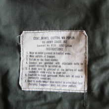 Load image into Gallery viewer, 1960's "U.S.ARMY" JUNGLE FATIGUE JACKET NON LIP (LARGE SHORT)