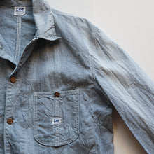Load image into Gallery viewer, 1950's "LEE" 96-J PIN STRIPE WORK CHORE JACKET (42LARGE)