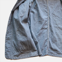 Load image into Gallery viewer, 1950's "LEE" 96-J PIN STRIPE WORK CHORE JACKET (42LARGE)