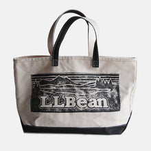画像をギャラリービューアに読み込む, "L.L.BEAN" BOAT AND TOTE BLACK & WHITE RARE PRINTED