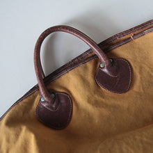 画像をギャラリービューアに読み込む, 1960's "L.L.BEAN" TOTE BAG WITH LEATHER HANDLE