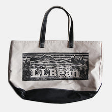 画像をギャラリービューアに読み込む, "L.L.BEAN" BOAT AND TOTE BLACK & WHITE RARE PRINTED