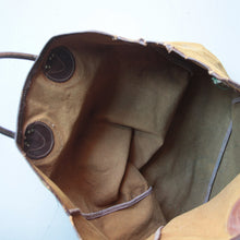 画像をギャラリービューアに読み込む, 1960's "L.L.BEAN" TOTE BAG WITH LEATHER HANDLE