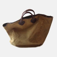 画像をギャラリービューアに読み込む, 1960's "L.L.BEAN" TOTE BAG WITH LEATHER HANDLE