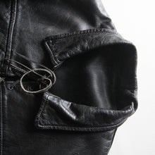 Load image into Gallery viewer, 1950's "TAUBERS OF CALIFORNIA" HORSE LEATHER LACEUP PULLOVER (LARGE)