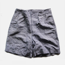 Load image into Gallery viewer, N.O.S ~1960's FRENCH NAVY LINEN SHORTS (W32)