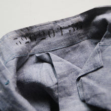 Load image into Gallery viewer, N.O.S ~1960's FRENCH NAVY LINEN SHORTS (W32)