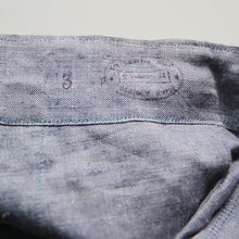 Load image into Gallery viewer, N.O.S ~1960's FRENCH NAVY LINEN SHORTS (W32)