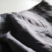 Load image into Gallery viewer, N.O.S ~1960's FRENCH NAVY LINEN SHORTS (W32)