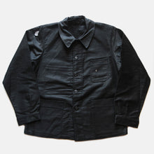 画像をギャラリービューアに読み込む, N.O.S 1950's BLACK MOLESKIN WORK JACKET (LARGE)