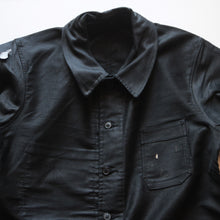 画像をギャラリービューアに読み込む, N.O.S 1950's BLACK MOLESKIN WORK JACKET (LARGE)