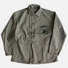 Load image into Gallery viewer, N.O.S 1940's "U.S.M.C" P-41 H.B.T JACKET (42 LARGE)