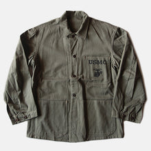 Load image into Gallery viewer, MADE IN USA NOS 1940's "USMC" P-41 HBT JACKET (40 LARGE)