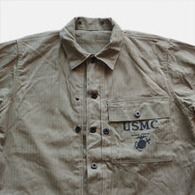Load image into Gallery viewer, N.O.S 1940's "U.S.M.C" P-44 H.B.T JACKET (38 MEDIUM)