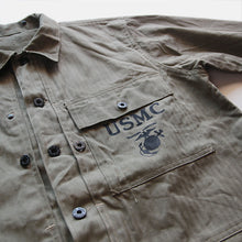 Load image into Gallery viewer, N.O.S 1940's "U.S.M.C" P-44 H.B.T JACKET (38 MEDIUM)