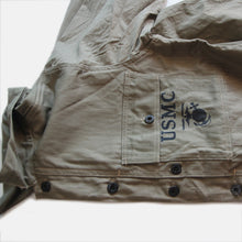 Load image into Gallery viewer, N.O.S 1940's "U.S.M.C" P-44 H.B.T JACKET (38 MEDIUM)