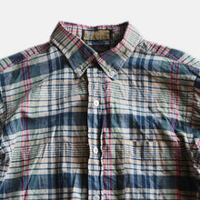 画像をギャラリービューアに読み込む, 1960's HAND WOVEN INDIA MADRAS S/S COTTON SHIRT (MEDIUM) MINT CONDITION