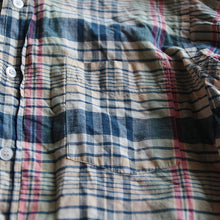 画像をギャラリービューアに読み込む, 1960's HAND WOVEN INDIA MADRAS S/S COTTON SHIRT (MEDIUM) MINT CONDITION