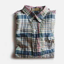 画像をギャラリービューアに読み込む, 1960's HAND WOVEN INDIA MADRAS S/S COTTON SHIRT (MEDIUM) MINT CONDITION