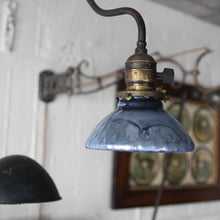 Load image into Gallery viewer, ANTIQUE MERCURY BLUE GLASS SHADE (6 INCH)