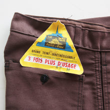 Load image into Gallery viewer, NOS 1950's "LE MONT SAINT MICHEL" MOLESKIN WORK PANTS (W32)